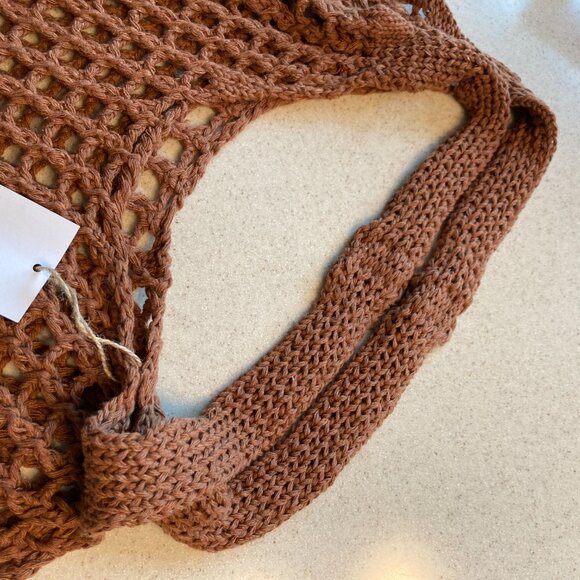 Crochet Beach Tote Market Bag - Picture 9 of 10